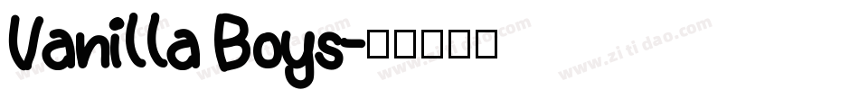 Vanilla Boys字体转换